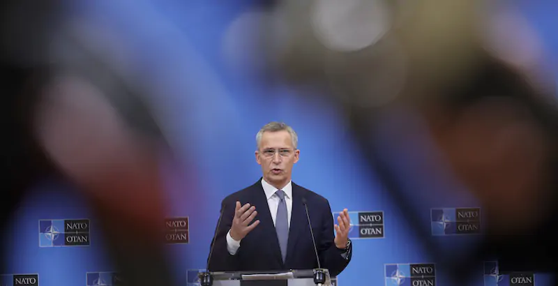 Il segretario generale della NATO, Jens Stoltenberg (AP Photo/Olivier Matthys)