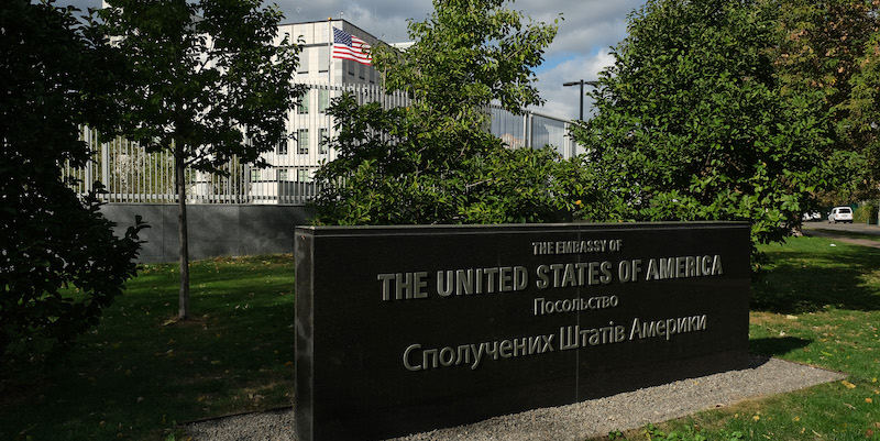 The United States has begun evacuating its embassy in Ukraine