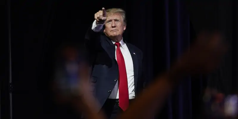 L'ex presidente degli Stati Uniti Donald Trump (AP Photo/Ross D. Franklin)