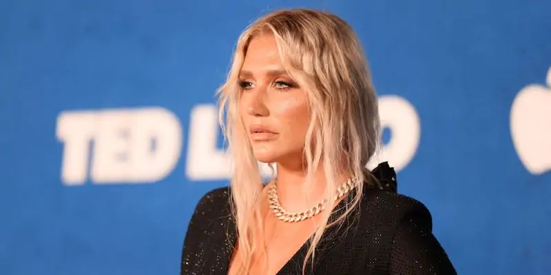 Kesha alla premiere della seconda stagione della serie "Ted Lasso" a Los Angeles, nel luglio del 2021 (Amy Sussman/ Getty Images)
