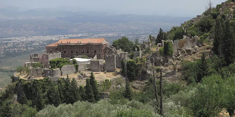 Le rovine bizantine di Mistrà, vicino all'antica Sparta (Sean Gallup/Getty Images)
