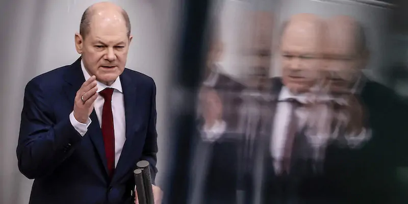 Il cancelliere tedesco Olaf Scholz (Hannibal Hanschke/Getty Images)