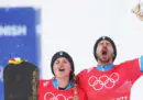 Omar Visintin e Michela Moioli hanno vinto la medaglia d'argento nello snowboard di squadra alle Olimpiadi invernali
