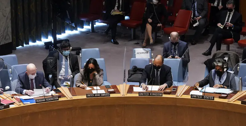 Il Consiglio di sicurezza dell'ONU del 31 gennaio (AP Photo/Richard Drew)