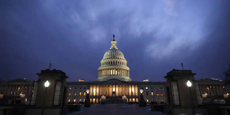 Il Campidoglio, sede del Parlamento degli Stati Uniti, a Washington D.C. (Drew Angerer/Getty Images)