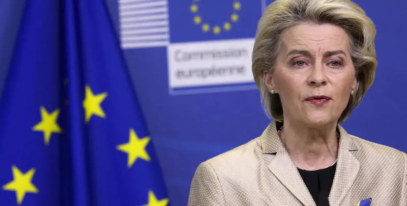 La presidente della Commissione Europea, Ursula von der Leyen (EPA/YVES HERMAN / POOL)
