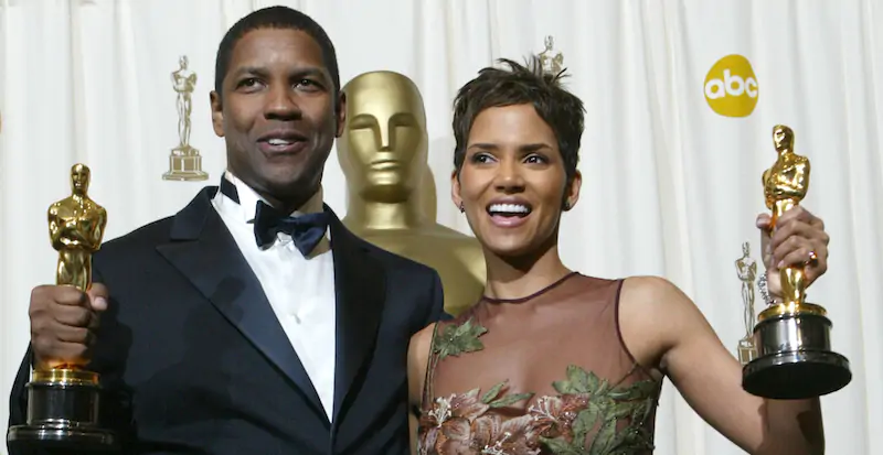 Halle Berry e Denzel Washington, premiati come migliori attori protagonisti – Oscar del 2002, 24 marzo, Los Angeles
(©LAPRESSE)