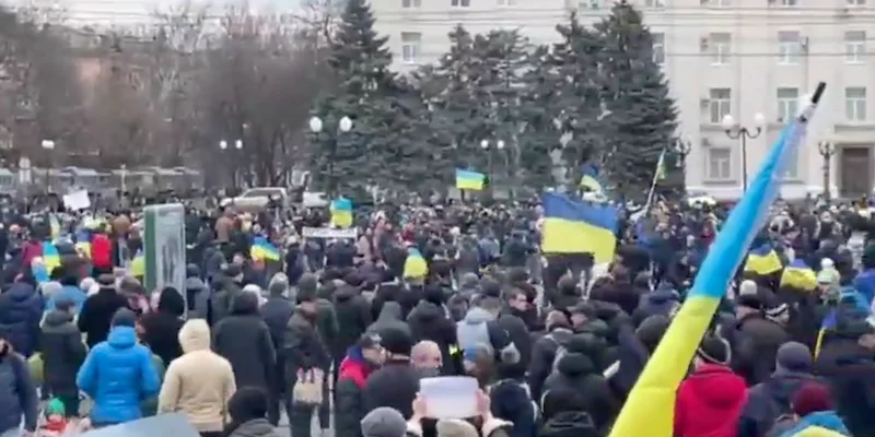Proteste a Kherson, Ucraina