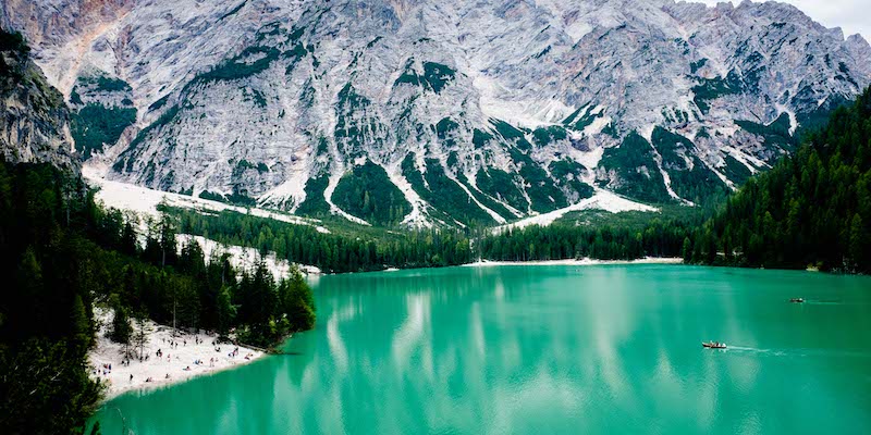 Il lago di Braies (Credit Image: © Mairo Cinquetti/Pacific Press via ZUMA Wire via ANSA)