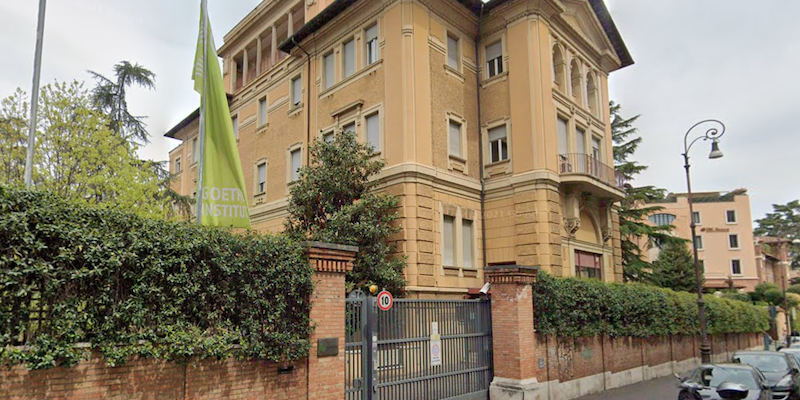 La sede del Goethe-Institut di Roma, fotografata da Google Street View nell'aprile del 2021