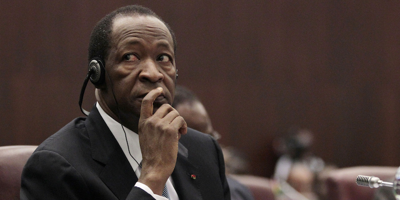 Blaise Compaoré in una foto del 2011 (AP Photo/ Rebecca Blackwell)