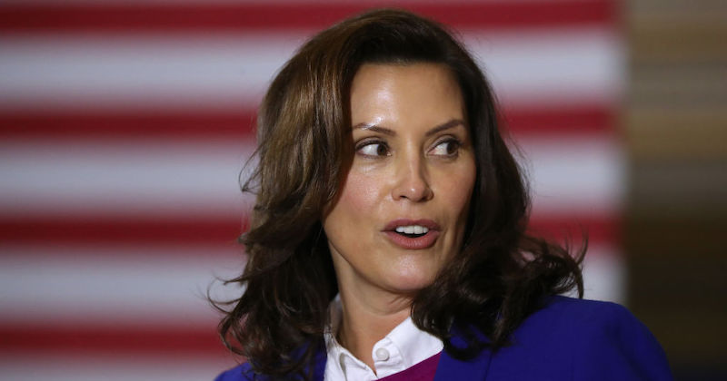 La governatrice del Michigan Gretchen Whitmer in una foto dell'ottobre 2020 (Chip Somodevilla/ Getty Images)