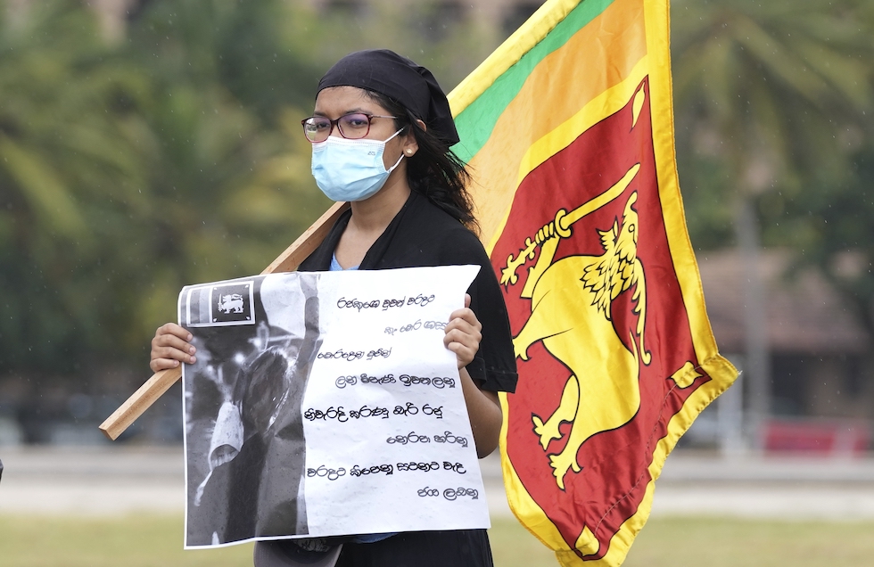 Le proteste contro il governo dello Sri Lanka