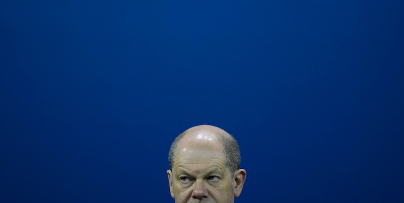 Il cancelliere tedesco Olaf Scholz (AP Photo/Markus Schreiber)