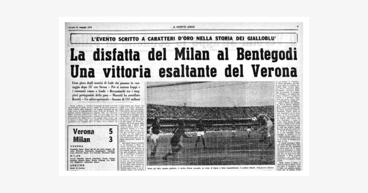 La pagina sportiva del quotidiano Il Nuovo Adige del 21 maggio 1973