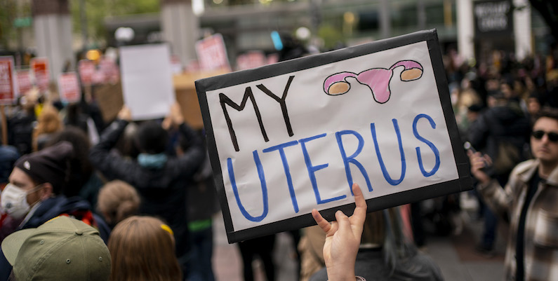 Proteste a favore del diritto di aborto, Seattle, 3 maggio 2022 (David Ryder/Getty Images)