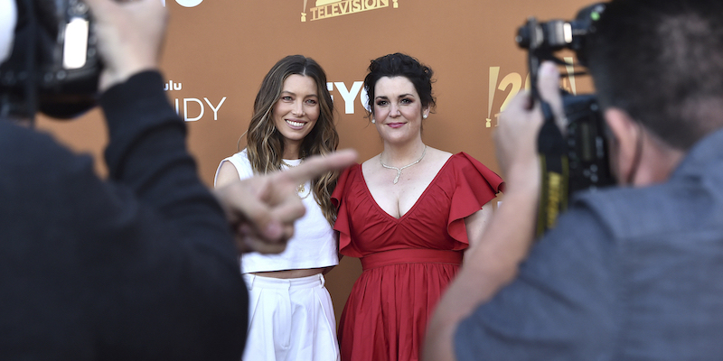 Le attrici Jessica Biel (40) e Melanie Lynskey (44) alla prima di Candy a Los Angeles, 9 maggio
(Jordan Strauss/Invision/AP)