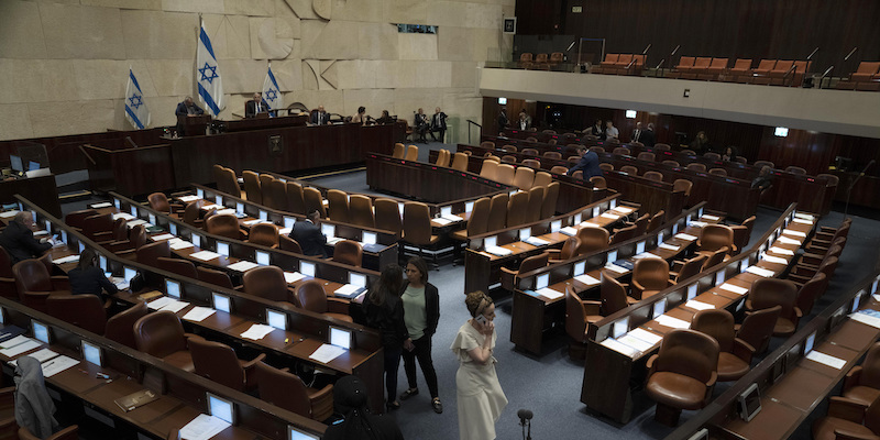 Il parlamento israeliano (AP Photo/Maya Alleruzzo)