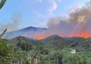 C'è stato un vasto incendio sull'isola di Stromboli