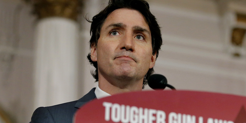 Il primo ministro del Canada Justin Trudeau annuncia una nuova proposta di legge sul controllo delle armi da fuoco a Ottawa, il 30 maggio 2022 (Patrick Doyle/The Canadian Press via AP, La Presse)
