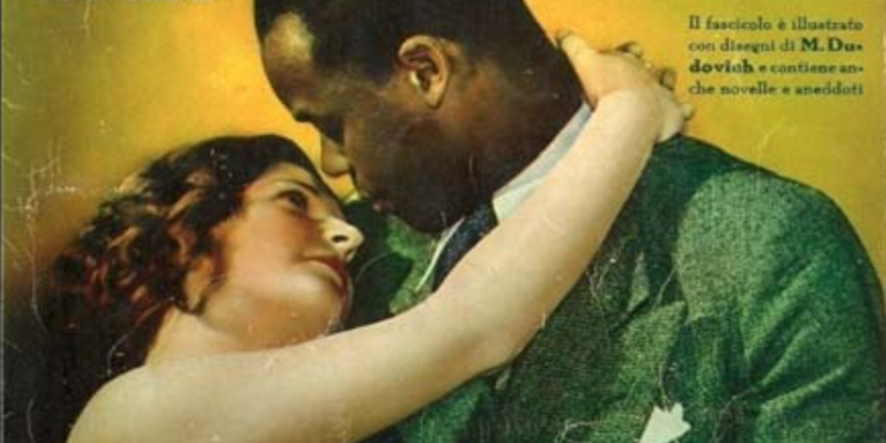 La copertina di "Sambadù, amore negro" di Mura (1934)