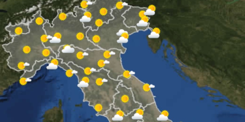 Le previsioni meteo per sabato 18 giugno