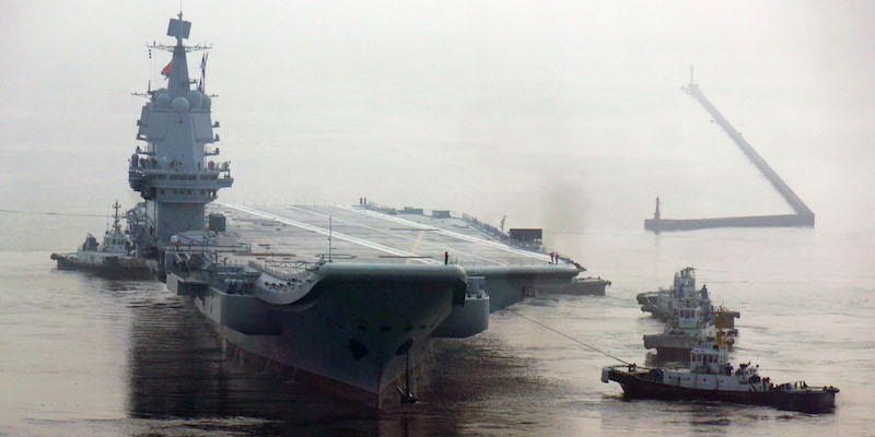 La prima portaerei cinese, costruita nel 2018 (Getty Images)