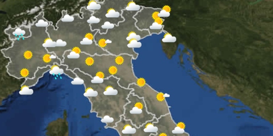 Le previsioni meteo per giovedì 23 giugno