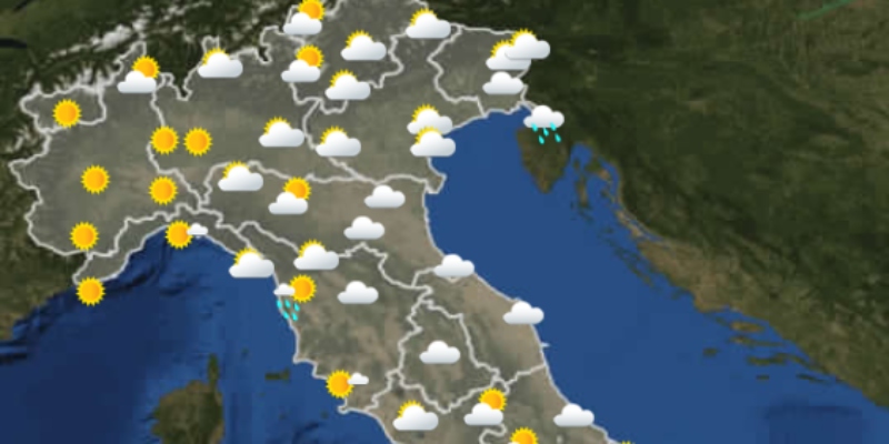 Le previsioni meteo per sabato 25 giugno