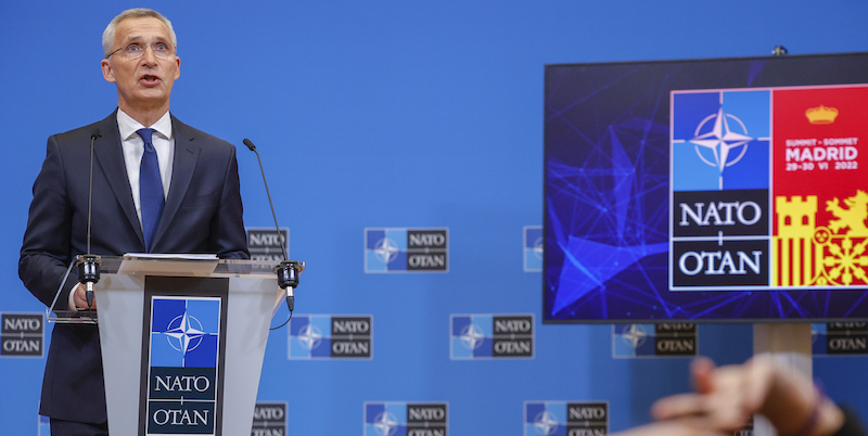 Il segretario generale della NATO Jens Stoltenberg (AP Photo/Olivier Matthys)