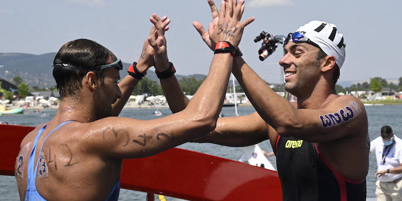 Gregorio Paltrinieri ha vinto la medaglia d'oro nella 5km di fondo agli Europei di nuoto