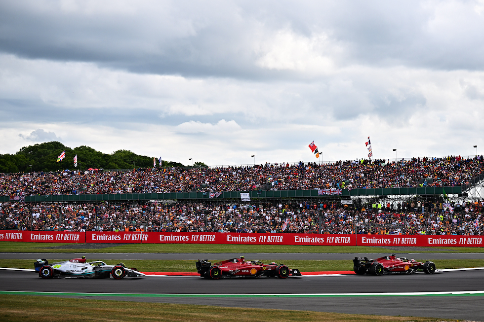 leclerc sainz hamilton silverstone 2022