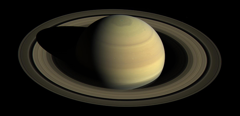 Saturno e i suoi anelli (NASA)