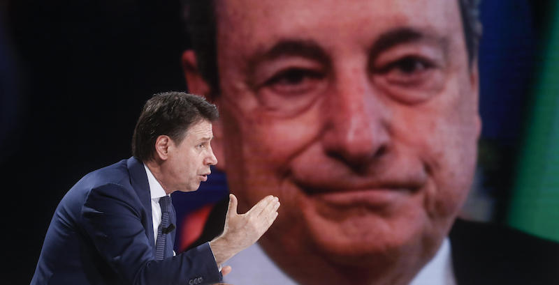 Giuseppe Conte e Mario Draghi