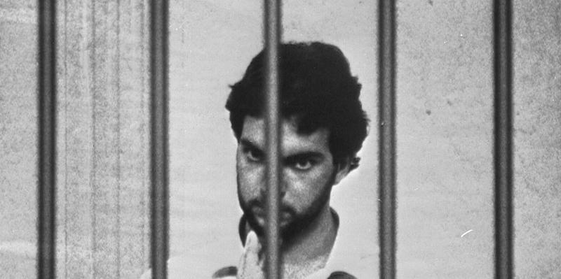 Cesare Di Lenardo, ex brigatista rosso, al processo contro i poliziotti accusati di averlo sottoposto a tortura e violenze. (Ansa/Olpix)