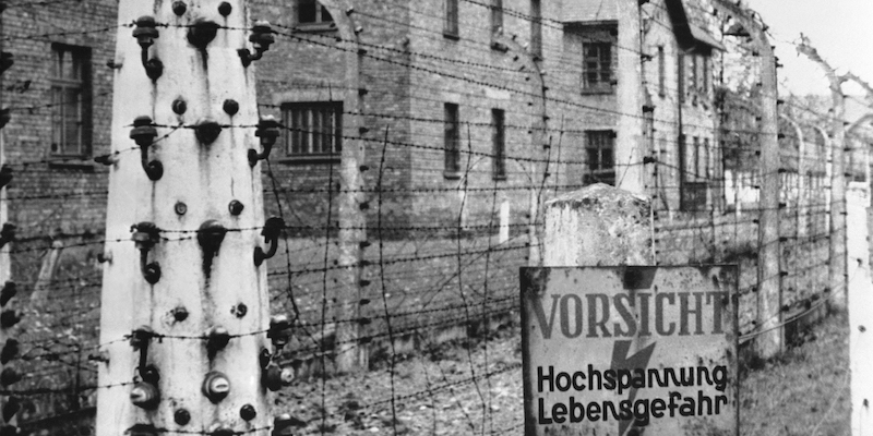 Un'immagine del campo di concentramento di Auschwitz, in Polonia (AP Photo)