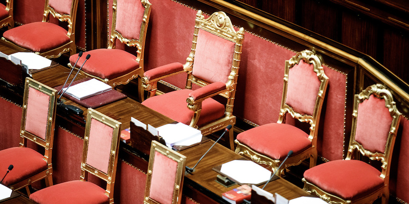 I banchi del governo al Senato (Roberto Monaldo / LaPresse)