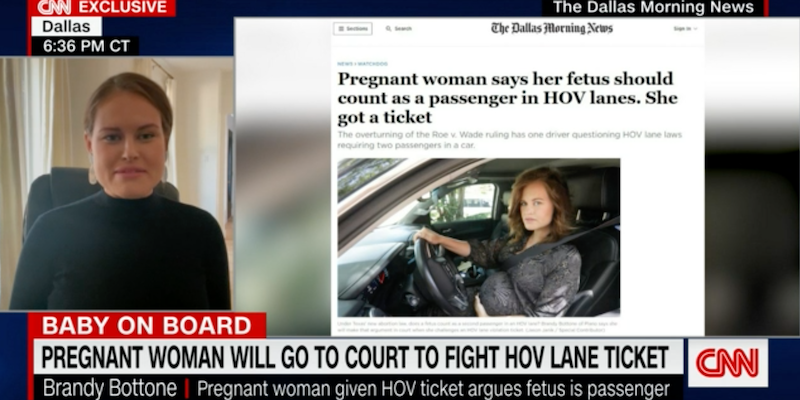 Una conductora embarazada que fue multada en Texas ha desatado bastante controversia Una conductora embarazada que fue multada en Texas ha desatado bastante controversia