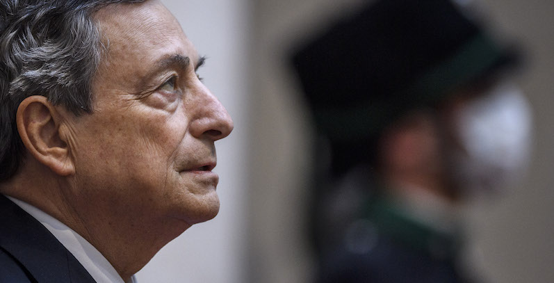 Mario Draghi, Roma, 29 ottobre 2021 (Antonio Masiello/Getty Images)