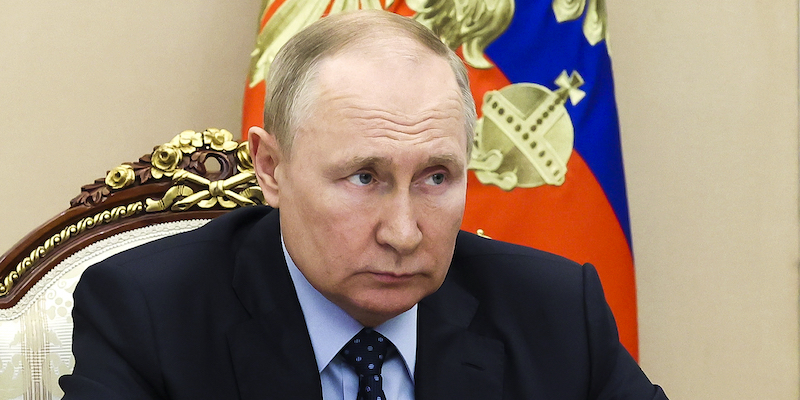 Il presidente russo Vladimir Putin (Mikhail Klimentyev, Sputnik, Kremlin Pool Photo via AP)
