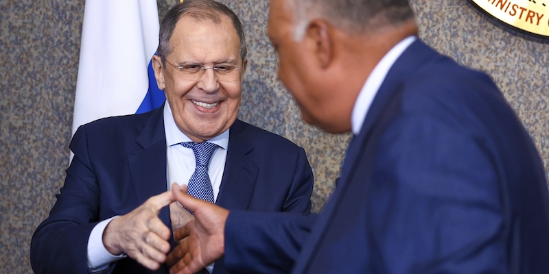 Why is Sergey Lavrov visiting Africa?