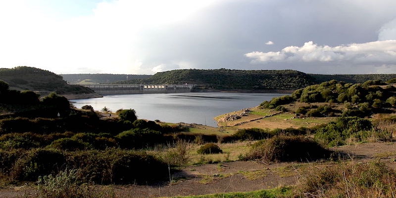 La diga Cantoniera sul fiume Tirso, in Sardegna (Gianni Careddu/Wikimedia)