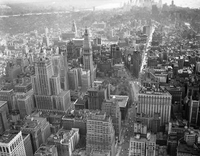 New York dall'alto, nel 1938