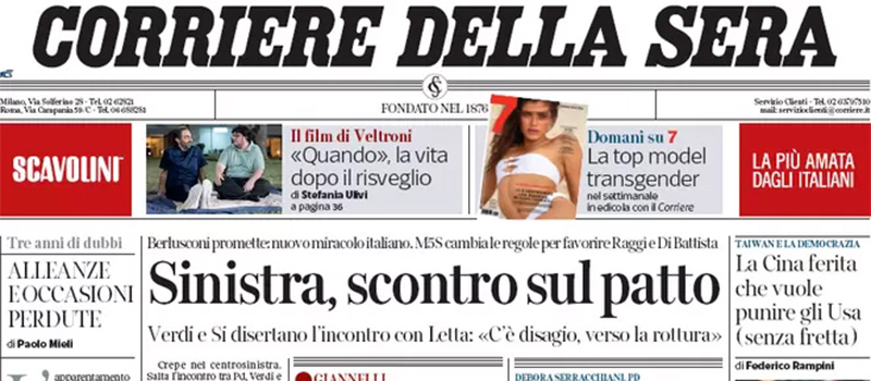 Le prime pagine di giovedì 4 agosto 2022