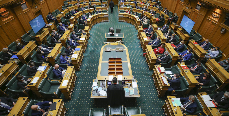Il parlamento neozelandese. (Hagen Hopkins/Getty Images)