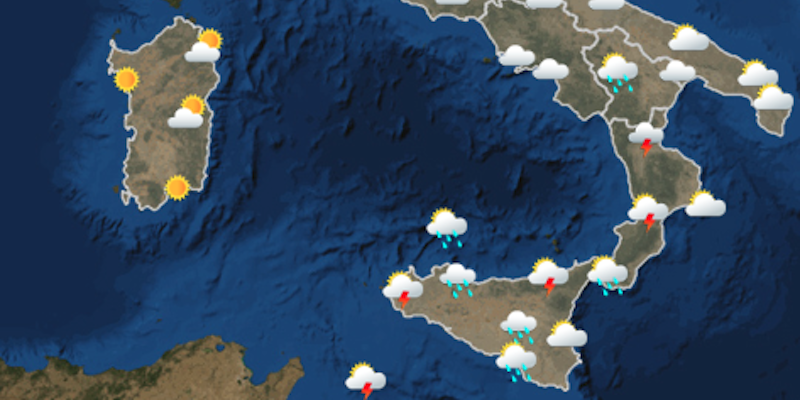 Le previsioni meteo per venerdì 12 agosto