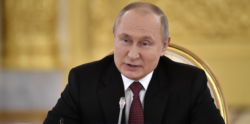 Il presidente russo Vladimir Putin a maggio del 2022 (Alexander Nemenov/Pool Photo via AP)