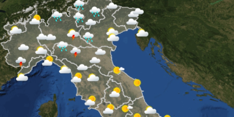 Le previsioni meteo per sabato 27 agosto