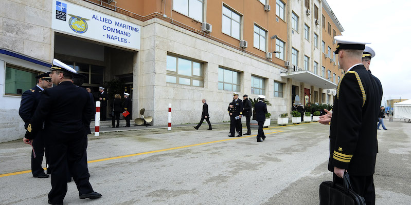 Il comando marittimo della NATO, trasferito da Napoli a Northwood nel 2013 (AP Photo/Salvatore Laporta)