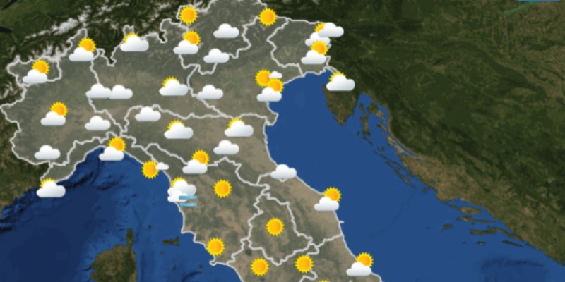 Le previsioni meteo per martedì 30 agosto